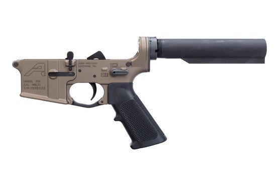 Aero Precision complete AR-15 lower with ambi safety and Kodiak Brown finish